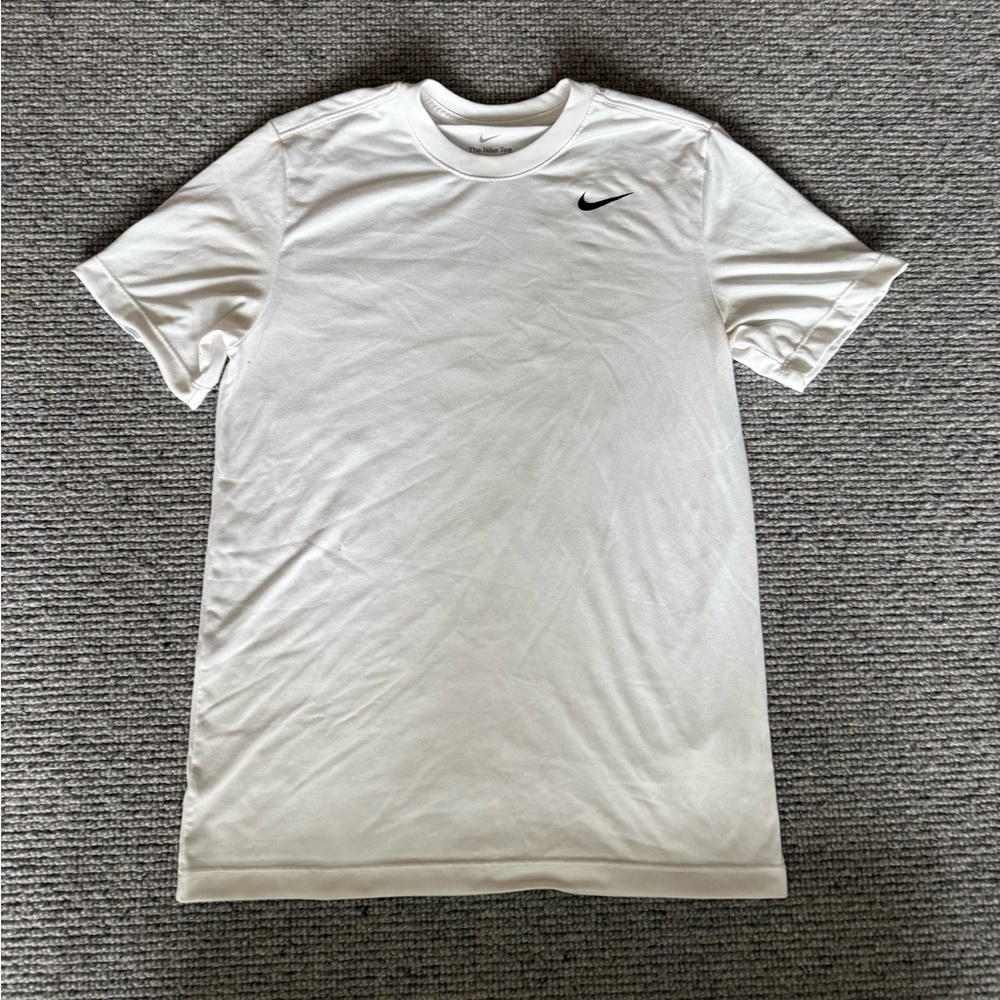 Nike Tee Dri-Fit Small White Tee T-Shirt Short Sleeve